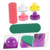 ARTSEWPLY Air Hockey Accessories Set 2 Plastic Paddles and 4 Ice Hockey Pucks for Game Table Replacement Parts for Family Fun view 3