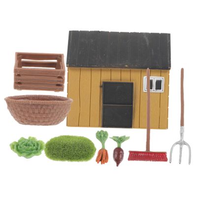 LIOOBO Miniature Farmhouse Decor Model Trees Mini Garden Tools Educational Plaything Miniature Garden Decor