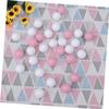 Toddmomy 100 Pcs Thicken Plastic Ocean Balls for Wave Balls for Garden Indoor Play Bathtub Fun Pink White view 3
