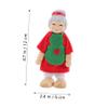 Abaodam 7pcs Wooden Family Doll Movable Mini Dolls for Pretend Play House Safe and Smooth Surface for Creative Role Playing and Imaginative Fun view 2