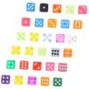 Abaodam 3sets Resin Dices for Board Games Mixed Color Dice Portable Party Props and Learning Tools Fun Entertainment Dices for All Occasions 30pcs*3 view 2