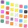 Abaodam 3sets Resin Dices for Board Games Mixed Color Dice Portable Party Props and Learning Tools Fun Entertainment Dices for All Occasions 30pcs*3 view 3