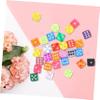 Abaodam 3sets Resin Dices for Board Games Mixed Color Dice Portable Party Props and Learning Tools Fun Entertainment Dices for All Occasions 30pcs*3 view 4