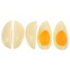 CIYODO 2sets Faux Chicken Eggs Food Models for Home Decorations Kitchen Props and Photography Realistic Artificial Egg Slices for Educational Use and Culinary Presentations 5pcs*2 view 1