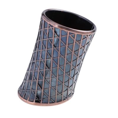 Abaodam Electroplated Dice Cup for Bar Use Vintage Embossed Design High-End Shaker for Parties Decorative Dice Holder