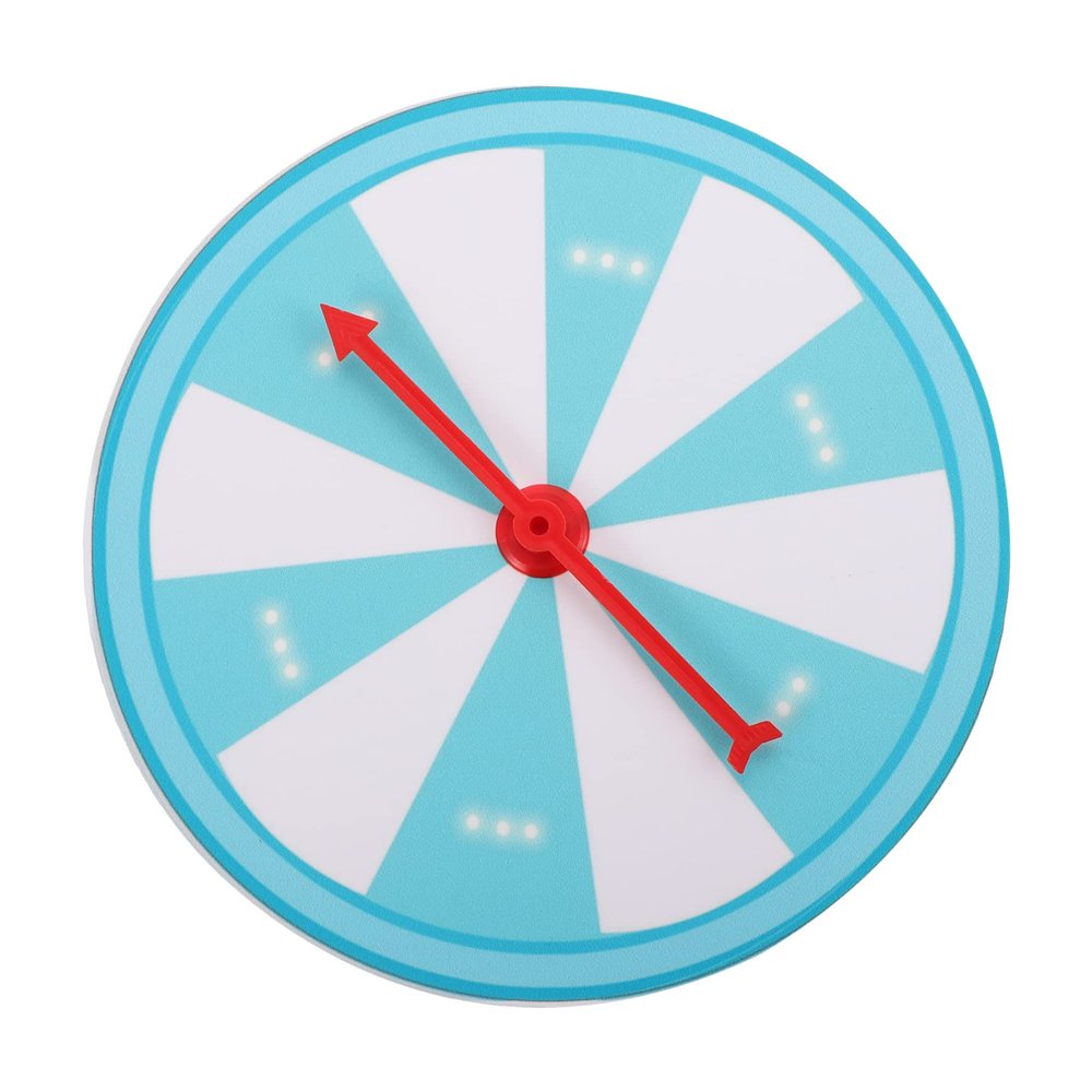 Abaodam 1pc Erasable Prize Wheel Portable Turntable Wall Hanging Game for Parties Fundraisers and Events Fun Spinning Wheel with Construction and Easy to Use Design