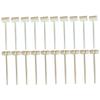 TOYANDONA 20pcs Mini Wooden Mallet Hammer for Boys and Girls Safe Natural Wood Craft Hammers for Pounding Toys and Cake Decorating Smooth for Easy Cleaning view 1