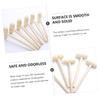 TOYANDONA 20pcs Mini Wooden Mallet Hammer for Boys and Girls Safe Natural Wood Craft Hammers for Pounding Toys and Cake Decorating Smooth for Easy Cleaning view 3