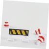 Abaodam 6sets Road Sign Model Stop Sign for Boys and Girls Traffic Light Toy Boy Girl Educational Playset Bright Colors view 3
