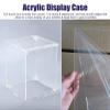 4" 6" 10" 12" 14" 16" 18" 20" High Art Display Case, Visible Clear Acrylic Storage Box for Action Figures, Small Plastic Dustproof Cover(L30xW30xH45cm/12x12x18) view 4