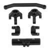 aqxreight RC Front Steering Set for ECX Barrage 1/24 RGT 1/24 FTX/Climbing Car Aluminum Alloy Rear Axle Base Set (Black) view 4