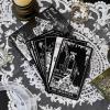 LINSINA Tarot Deck Card with Guidebook for Beginners,Tarot Cards with Meanings on Them,Fortune Telling Game Cards for Lover (Black) view 4
