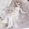 SssHam BJD Doll Clothes Wedding Dress Headdress Necklace for 1/3 1/4 BJD Doll Clothing Female Doll Miniatures Accessories (Doll Not Included)(1/4) view 2