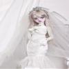 SssHam BJD Doll Clothes Wedding Dress Headdress Necklace for 1/3 1/4 BJD Doll Clothing Female Doll Miniatures Accessories (Doll Not Included)(1/4) view 3