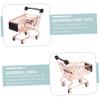 HONMEET Mini Shopping Cart for Iron Simulation Trolley Design for Playtime Desktop Decor Enhances Imagination Hands Skills view 4