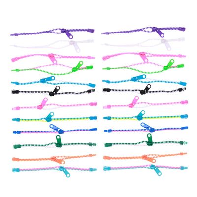 BESPORTBLE 20pcs Zipper Bracelets Party Favors Skin Friendly Sensory for Boys for Birthday Goodie Bags and Classroom Prizes Random Colors Random Color
