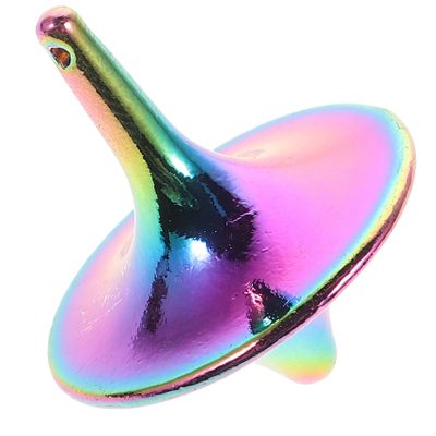Toyvian Copper Gyro Toy for Kids and Adults Stress Relief Desktop Gyroscope Colorful Portable Gyroscope for Anxiety Relief Fun Plaything for Children and Adults