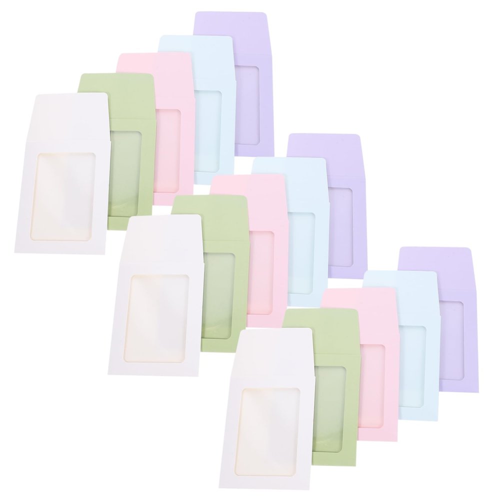 Angoily 50Pcs Card Sleeves Simple Style Scratch Protectors for Trading Cards Photos Includes Each of Avocado