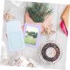 Angoily 50Pcs Card Sleeves Simple Style Scratch Protectors for Trading Cards Photos Includes Each of Avocado view 3