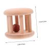 Abaodam Wooden Rattle Interesting Plaything for Years Safe and Smooth Surface Early Educational Handbell for Fine Motor Skills and Cognitive Development view 2