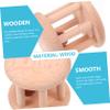 Abaodam Wooden Rattle Interesting Plaything for Years Safe and Smooth Surface Early Educational Handbell for Fine Motor Skills and Cognitive Development view 3