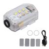 Drone Strobe Light Anti Collision Rechargeable LED Lamp Small Lightweight with 6 High Brightness LEDs for Mini 4 Pro Air 3 Mavic 3 Mini 2 SE RC Drones ABS Material 1.57x1.1x0.61in view 1