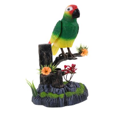WHAMVOX Talking Bird with Sensor Activation Interactive Electric Pet Bird Plaything for Fun Educational for Imagination Skill Development for Playtime Activities