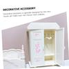Abaodam 1set Miniature Bedroom Decor Set Realistic Dollhouse Furniture Wardrobe Bed for Landscape and Desktop Decoration for Mini House Projects view 2