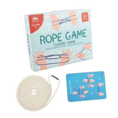 SUPVOX 1 Set Finger String Game for Cooperative Fun Activity Enhances Brain Development Sensory Skills for Family Activities and Travel
