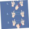 SUPVOX 1 Set Finger String Game for Cooperative Fun Activity Enhances Brain Development Sensory Skills for Family Activities and Travel view 4