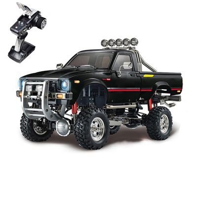 wheelfun HG 1/10 RC Pickup Model 4 * 4 Rally Car Racing Crawler P409 2.4G Radio ESC Motor Hobby Grade Model for Adult Hobby(Black)