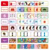 BESARME 100 Pcs Flash Card for Toddler 1-3 Alphabet Flashcards Learning & Sight Words for Numbers, Colors, Months, Weather, Shapes, Animals and Emotions view 1