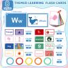 BESARME 100 Pcs Flash Card for Toddler 1-3 Alphabet Flashcards Learning & Sight Words for Numbers, Colors, Months, Weather, Shapes, Animals and Emotions view 3