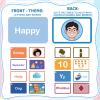 BESARME 100 Pcs Flash Card for Toddler 1-3 Alphabet Flashcards Learning & Sight Words for Numbers, Colors, Months, Weather, Shapes, Animals and Emotions view 4