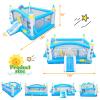 BKNROIHB Multifunctional Inflatable Bouncer for Kids with Blower - 198" x 180" Play Area - 96" Tall - Outdoor Family Fun view 2