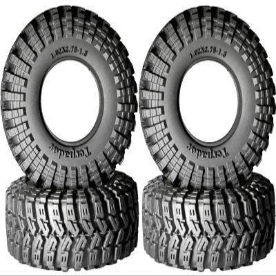 1.3 Crawler Tires 70 * 26mm All Terrain Super King Trekker Rubber Soft Sticky Tyres for 1/18 1/24 Axial SCX24 AX24 FCX24 Ultimate RC Car XC-1 RTR CR-18P EVO Rc Model Upgrade Kits4 Pcs