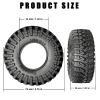 1.3 Crawler Tires 70 * 26mm All Terrain Super King Trekker Rubber Soft Sticky Tyres for 1/18 1/24 Axial SCX24 AX24 FCX24 Ultimate RC Car XC-1 RTR CR-18P EVO Rc Model Upgrade Kits4 Pcs view 3