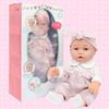 Ecore Fun 12" Baby Doll and Clothes Accessories Playset - 6 Pcs 12 Inch Doll with Pink Romper Outfit, Headband, Socks, Pacifier, Bottle | Gift Ready in Box view 3