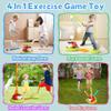 4 in 1 Musical Jump, Toss Ring Game, Baseball Toys and Stomping Launch Rocket Launcher for Kids Toys & Games with Remote, Indoor Outdoor Toys for Kids Ages 4-8 3-5 Baseball Party Favors Birthday Gift view 2