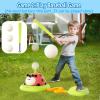 4 in 1 Musical Jump, Toss Ring Game, Baseball Toys and Stomping Launch Rocket Launcher for Kids Toys & Games with Remote, Indoor Outdoor Toys for Kids Ages 4-8 3-5 Baseball Party Favors Birthday Gift view 4
