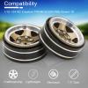 1.3 Beadlock Wheel Rim Aluminum Alloy Brass Negative Offset 1.3 Inches Wheel Hub Width 1.5cm OD 3.7cm Crawler Rims Fit for 1/18 1/24 TRX4M SCX24 FMS Ascent-18 RC Car Off Road Tire 4PcsBronze view 4