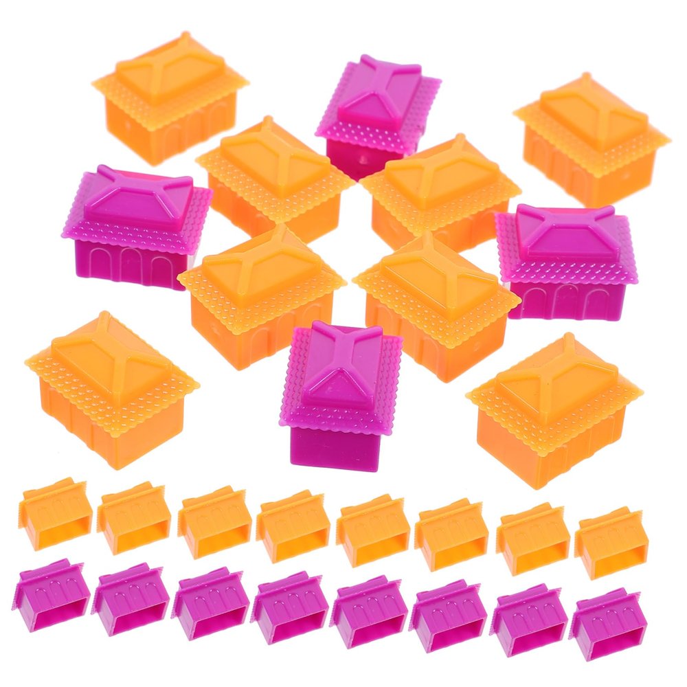 Abaodam 40pcs Replacement Game Tokens for Rich Man Board Game House Pieces for Enhanced Gameplay and Lightweight for Group Play