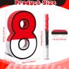 Pasimy Number 8 Piata Red and White Cartoon Animation Piata with Stick Blindfold Confetti for Video Game Birthday Party Baby Shower Anniversary Celebration Decorations, 15.7 x 12.6 Inch view 2