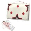 Reusable Diaper Changing pad with Tissue Pocket Wine Red Stars Dot Beige Diaper mat Changing pad Travel for Moms, Dads cambiadores de pa?ales para Bebes view 1