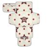 Reusable Diaper Changing pad with Tissue Pocket Wine Red Stars Dot Beige Diaper mat Changing pad Travel for Moms, Dads cambiadores de pa?ales para Bebes view 2
