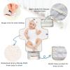 Reusable Diaper Changing pad with Tissue Pocket Wine Red Stars Dot Beige Diaper mat Changing pad Travel for Moms, Dads cambiadores de pa?ales para Bebes view 3
