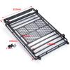 for Axial for SCX10 90046 for TRX4 1/10 RC Crawler RC Car Roof Rack Metal Luggage Carrier with Light Bar 232 * 153mm Rc Car Headlamps Lights(Roof Rack) view 2