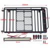 for Axial for SCX10 90046 for TRX4 1/10 RC Crawler RC Car Roof Rack Metal Luggage Carrier with Light Bar 232 * 153mm Rc Car Headlamps Lights(Roof Rack and Light) view 4