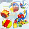 Marstone Toddler Toys 1 2 Year Old Boy Gifts: Dinosaur Slide with 4 Animal Cars Educational Baby Toys 12-18 Months, First 1st Birthday Gifts for Kids, Girls, Push Car Race Track for Toddlers 1-3 view 2