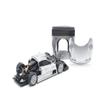 1:64 Scale Diecast Model Car Compatible with Pop Race Mercedes-Benz CLK AMG GTR (Silver) Street Version Limited Edition PR640158 view 3